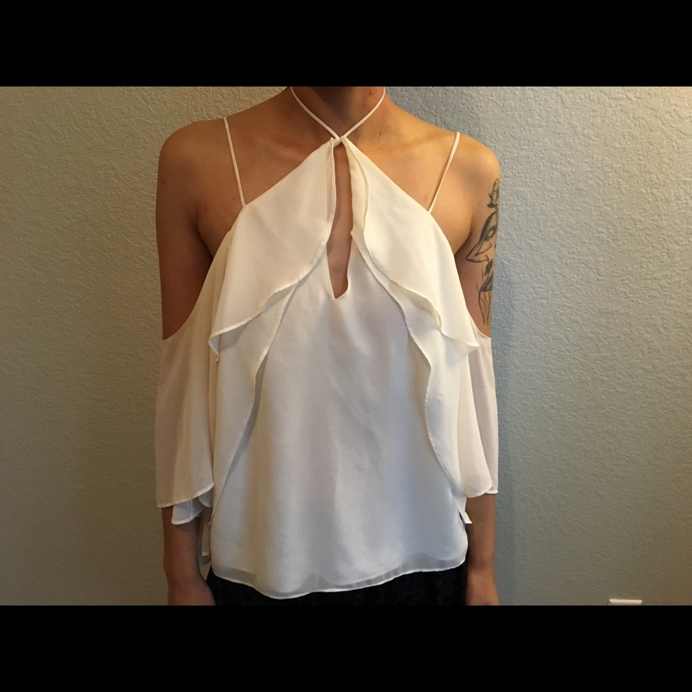 Flowy White Blouse